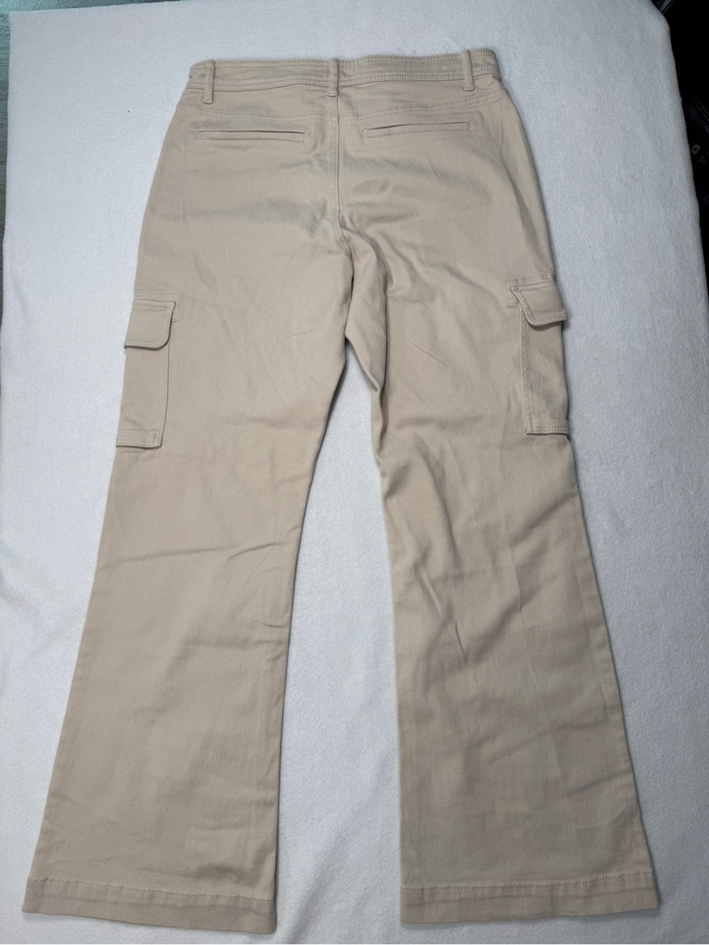 NWT Aeropostale Beige Cargo Flare Stretchy Pants Size 10R #2584 - Picture 7 of 8